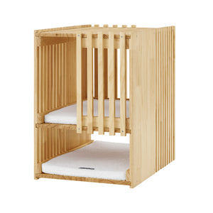 Sam's Pets Yves Rectangle Cat Tower in Natural oak