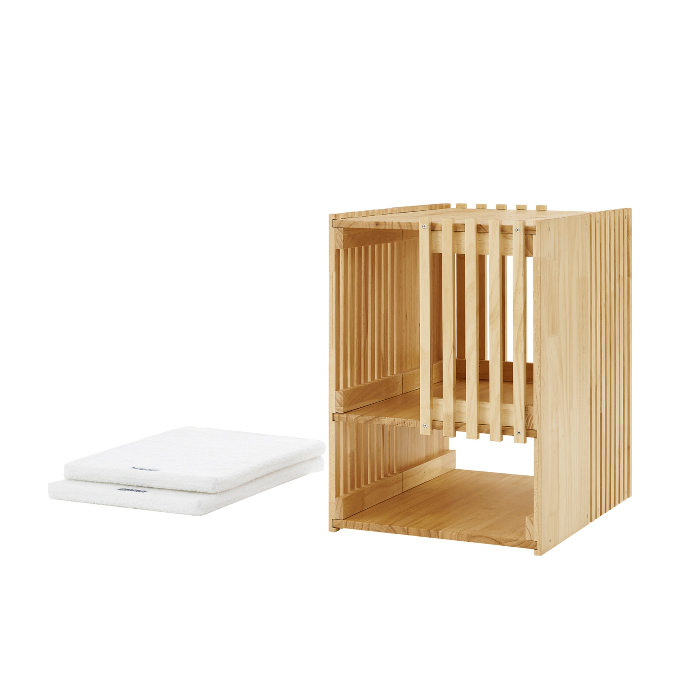 Sam's Pets Yves Rectangle Cat Tower in Natural oak