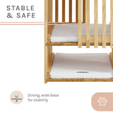 Sam's Pets Yves Rectangle Cat Tower in Natural oak