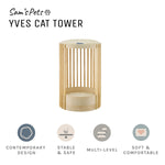 Sam's Pets Yves 24"Cat Tower in Natural oak