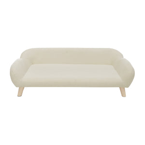 Sam's Pets Akkeri 39" Linen Couch In Cream