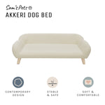 Sam's Pets Akkeri 39" Linen Couch In Cream