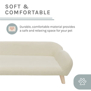 Sam's Pets Akkeri 39" Linen Couch In Cream