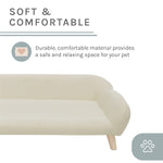 Sam's Pets Akkeri 39" Linen Couch In Cream