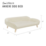 Sam's Pets Akkeri 39" Linen Couch In Cream