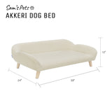 Sam's Pets Akkeri 39" Linen Couch In Cream