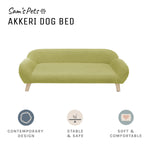 Sam's Pets Akkeri 39" Linen Couch In Olive Green