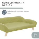 Sam's Pets Akkeri 39" Linen Couch In Olive Green