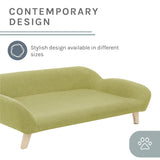 Sam's Pets Akkeri 39" Linen Couch In Olive Green