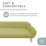 Sam's Pets Akkeri 39" Linen Couch In Olive Green