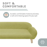 Sam's Pets Akkeri 39" Linen Couch In Olive Green