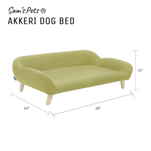 Sam's Pets Akkeri 39" Linen Couch In Olive Green