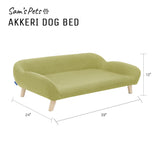 Sam's Pets Akkeri 39" Linen Couch In Olive Green