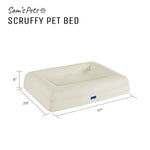 Sam's Pets Scruffy Orthopedic Dog Bed 30" In Cream