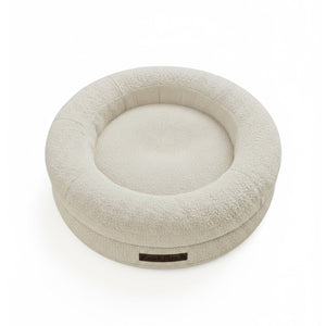 Sam's Pets Scruffy 30" Round Orthopedic Dog Bed In Cream