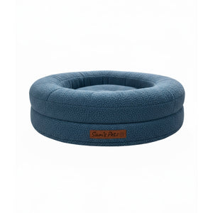 Sam's Pets Scruffy 30" Round Orthopedic Dog Bed In Navy