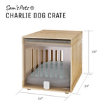 Sam's Pets 25" Charlie Dog Crate In Natural Oak