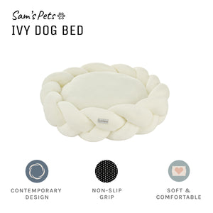 Sam's Pets Ivy 20'' Dog Bed in White