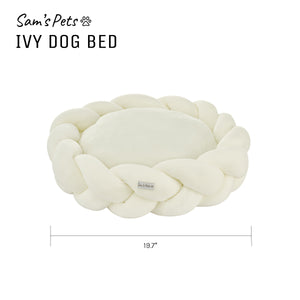 Sam's Pets Ivy 20'' Dog Bed in White