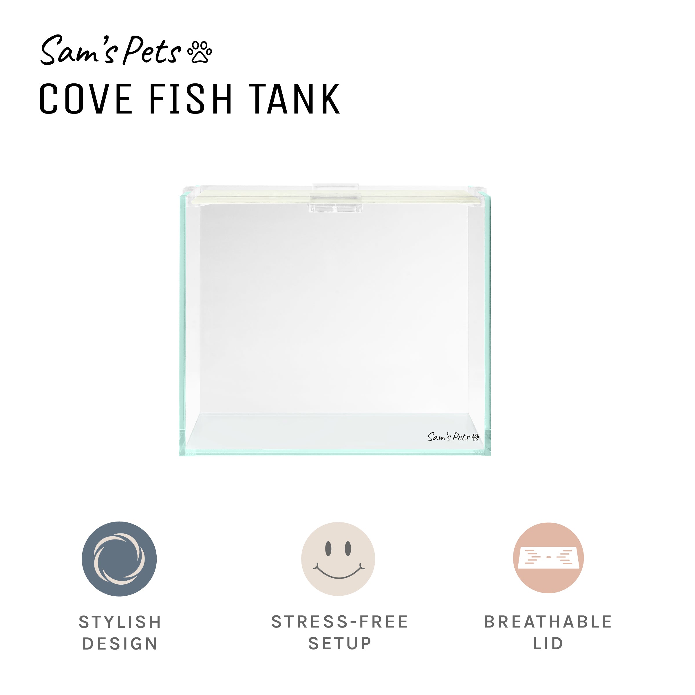 Sam's Pets Cove 5 Gallon Fish Tank