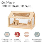 Sam's Pets Biscuit  24" Hamster Cage in Natural Oak