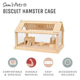 Sam's Pets Biscuit  24" Hamster Cage in Natural Oak
