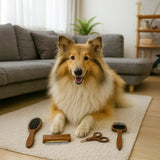 Sam's Pets Grooming Kit For Dogs & Cats in Dark Brown