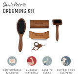 Sam's Pets Grooming Kit For Dogs & Cats in Dark Brown