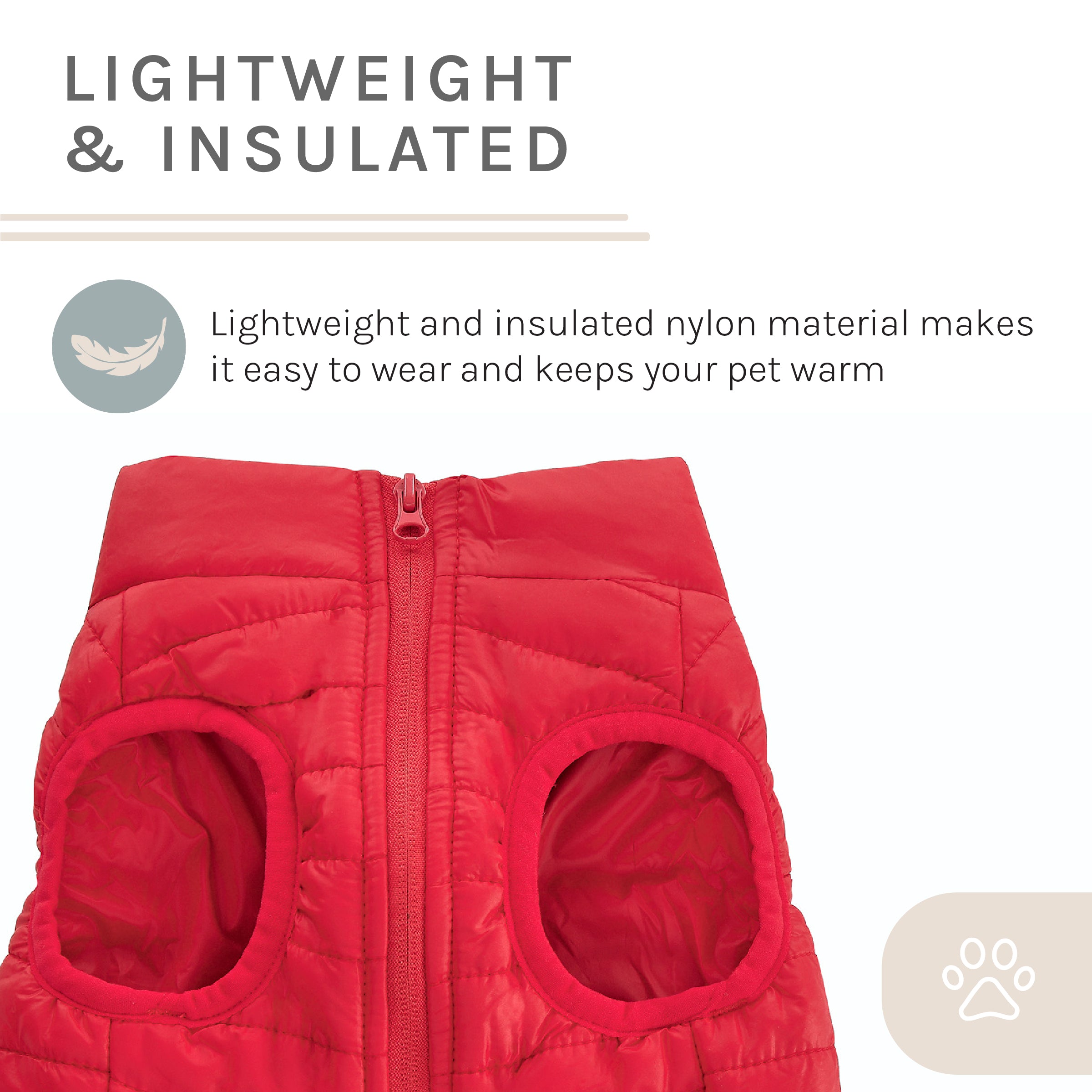 Monty Puffer Jacket In Red / Size:Medium