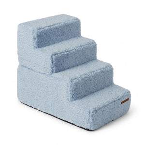 Sam’s Pets Étoile 4-Step Bouclé Pet Stairs In Blue