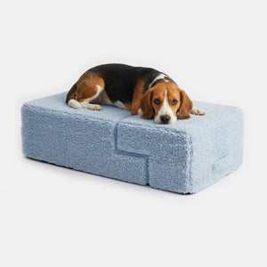 Sam’s Pets Étoile 4-Step Bouclé Pet Stairs In Blue