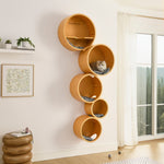 Sam's Pets Simba Circle Haven Wall Hung Cat Tree In Brown