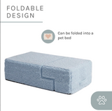Sam’s Pets Étoile 4-Step Bouclé Pet Stairs In Blue