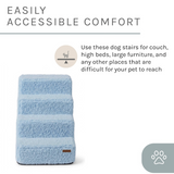 Sam’s Pets Étoile 4-Step Bouclé Pet Stairs In Blue