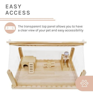 Sam's Pets Biscuit  24" Hamster Cage in Natural Oak