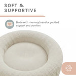 Sam's Pets Scruffy 30" Round Orthopedic Dog Bed In Cream