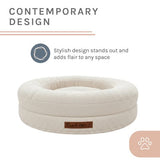Sam's Pets Scruffy 30" Round Orthopedic Dog Bed In Cream