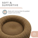 Sam's Pets Scruffy 30" Round Orthopedic Dog Bed In Brown