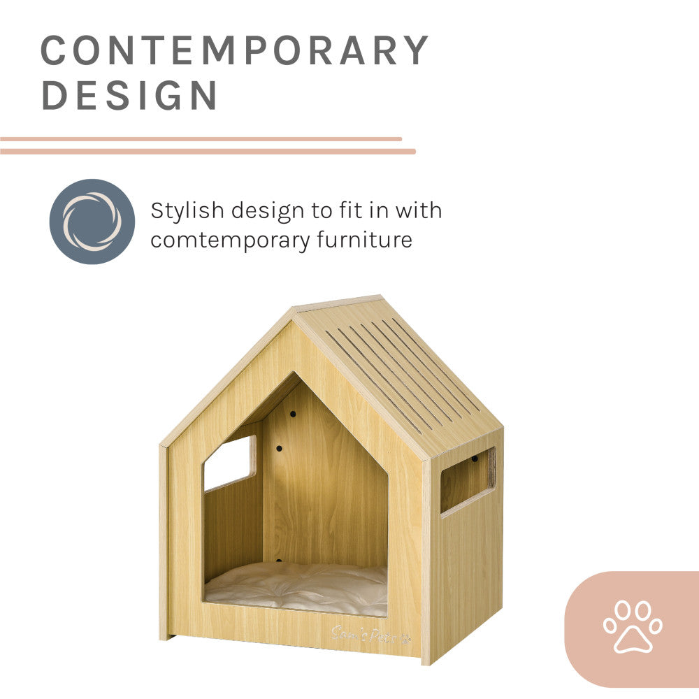 Forest 23'' Dog House In Natural Oak