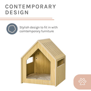 Forest 23'' Dog House In Natural Oak