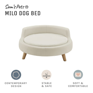 Milo 31'' Dog Bed In Ivory