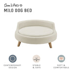 Milo 31'' Dog Bed In Ivory