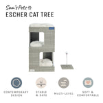 Escher Cat Tree 23.5'' In Grey