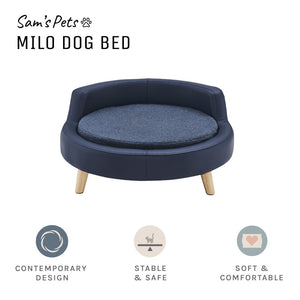 Milo 31'' Dog Bed In Navy