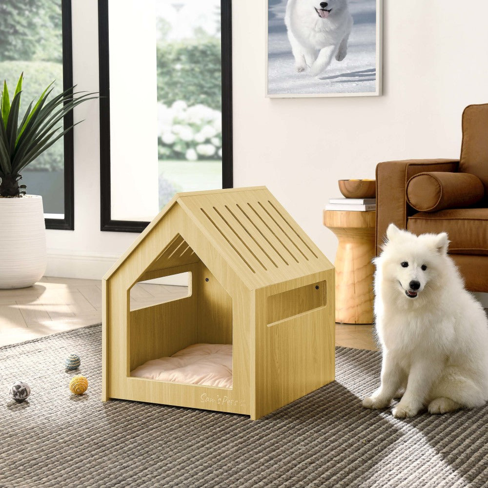 Forest 23'' Dog House In Natural Oak
