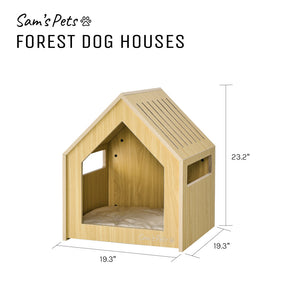 Forest 23'' Dog House In Natural Oak