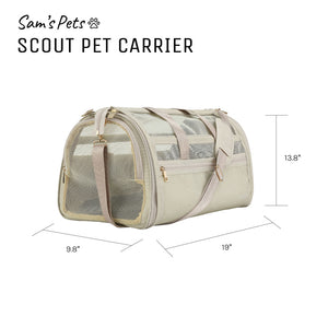 Scout 19'' Dog & Cat Carrier Bag Beige