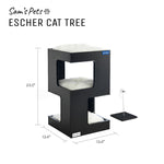 Escher Cat Tree 23.5'' In Black