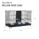 Willow 24'' Bird Cage In Black