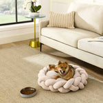 Ivy 20'' Dog Bed In Beige